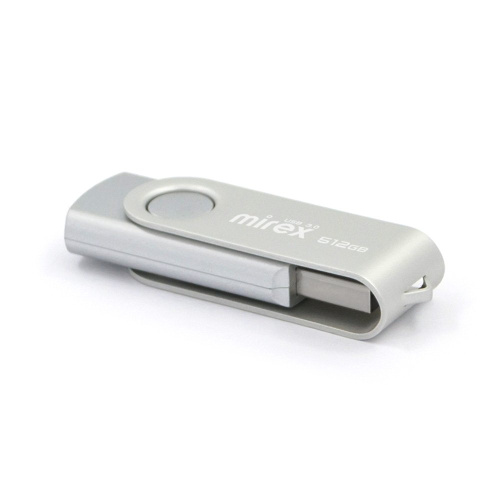 USB-флешка Mirex Swivel 13600-FM3SS512 512GB USB 3.0, Серебристый