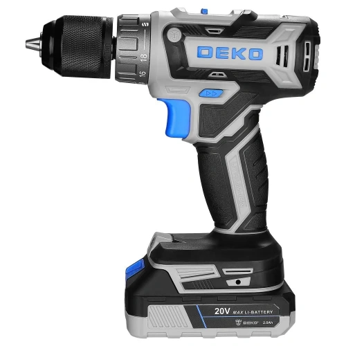 Дрель-шуруповерт Deko DKCD20V One Set 63 (083-1038)