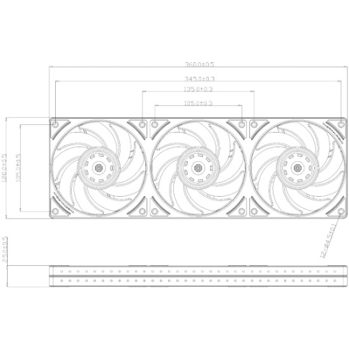 Вентилятор Thermalright TL-UB36 (TRTLUB36) / ARGB / PWM