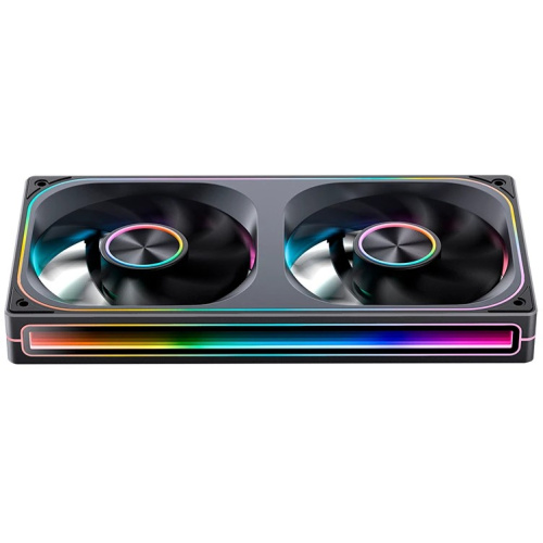 Вентилятор JONSBO ZA-240B (2 in 1) 120х120х28мм (PWM, ARGB LED, 700-2400об/мин, черный) Retail