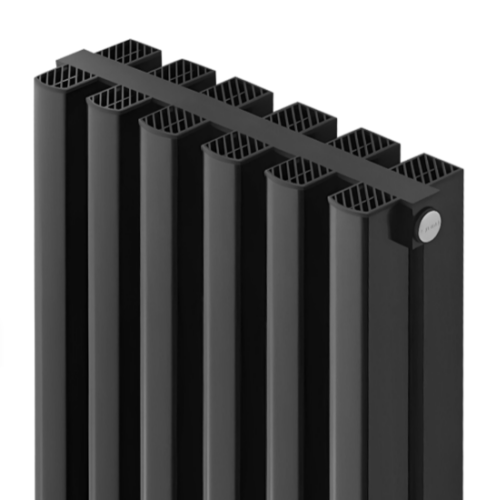 Алюминиевый радиатор отопления Stout SRA-2120-20000706 Tonale 2000 6 секций черный
