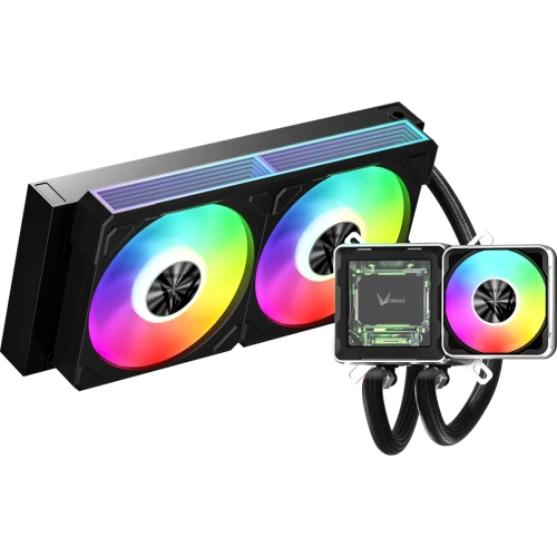 СВО Formula V Line Cryo Wing Digi 240 BK, 240mm, LCD 2.73", 2x120mm, ARGB fans, LGA115X/1200/1700/1851/1366/2011/2066, AM3/AM4