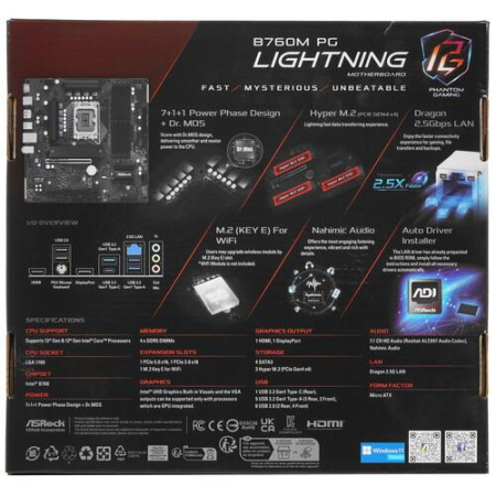 Материнская плата ASRock B760M PG Lightning