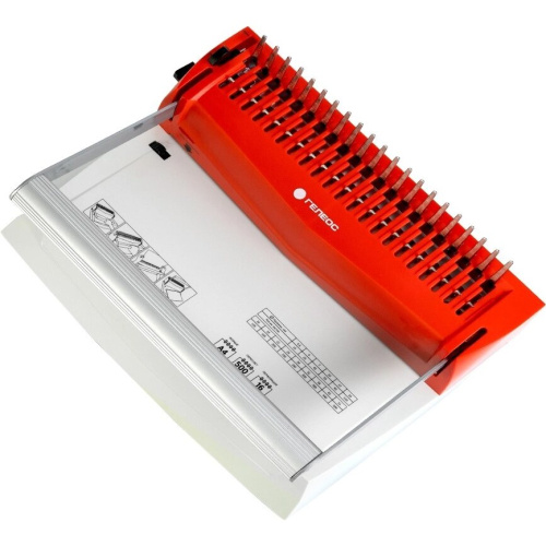 Переплетчик Гелеос БП16ПБК A4/перф.16л.сшив/макс.500л./пластик.пруж. (6-51мм)