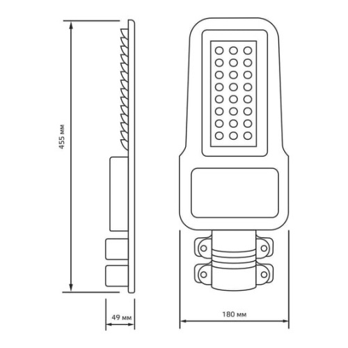 Светильник консольный GAUSS Qplus 629535300 черный