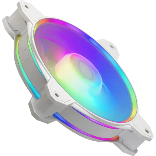 Вентилятор Cooler Master MasterFan MF120 Halo2 (mfl-b2dw-21np2-r2) 120мм, 4-pin, 2050об/мин, 27 дБ, ARGB, белый, Ret