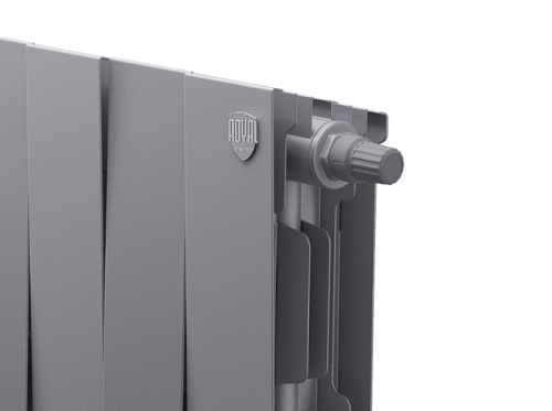 Биметаллический радиатор отопления  Royal Thermo Pianoforte 200 20 Секций Silver Satin Vdr