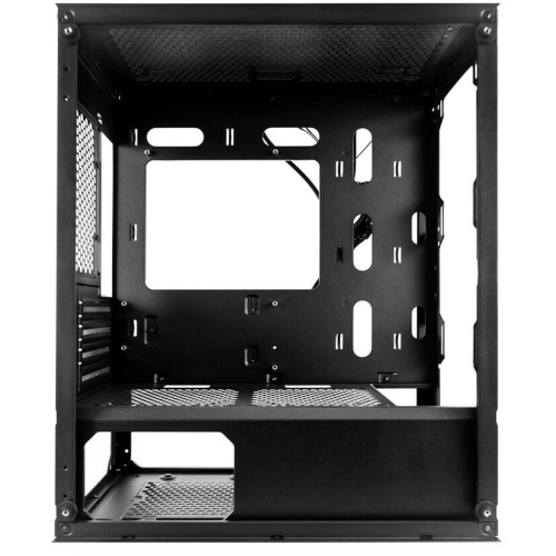 Корпус 1STPLAYER Trilobite T3-G T3-G-BK-4F1 Black mATX TG 4x 120mm LED fans inc