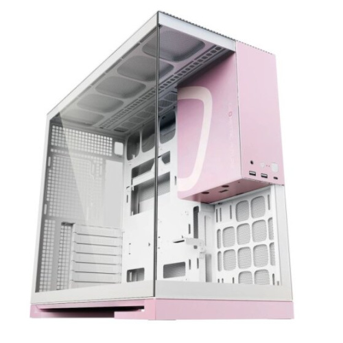Корпус Geometric Future Model 5 White Pink with fans (1AM5WKPK01100) / mid tower, E-ATX / 5x140mm ARGB fans