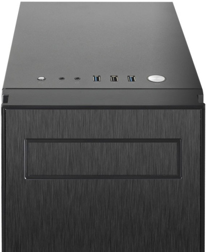 Корпус CHIEFTEC HAWK AL-02B-TG-OP без БП, боковая панель из закаленного стекла, черный, ATX