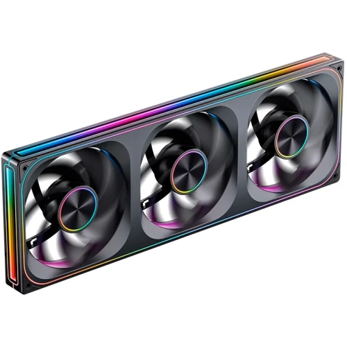 Вентилятор JONSBO ZA-420BR (3 in 1) 140х140х28мм Reverse (PWM, ARGB LED, 700-1500об/мин, черный) Retail