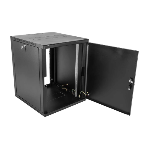 Шкаф коммутационный ЦМО ШРН-15.650.1-9005 настенный 15U 600x658мм черный